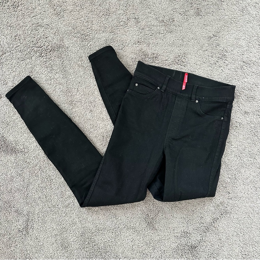 Spanx black skinny jeans